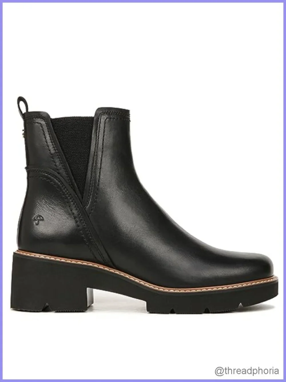 Water Repellent Ankle Bootie with Lug Sole, Round Toe, Side Zip
